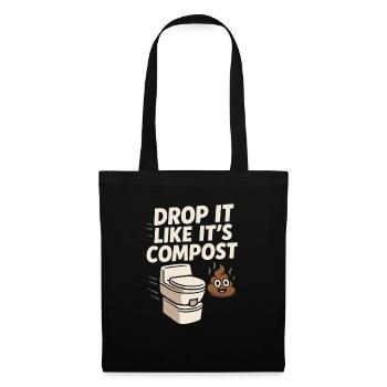Composting Toilet Life Eco Humor Off Grid Bathroom - Tote Bag - black - Front