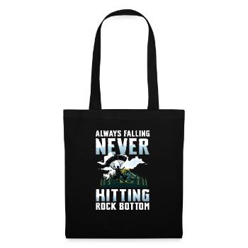 Always Falling Never Hitting Rock Bottom - Stoffbeutel - Schwarz - Vorne