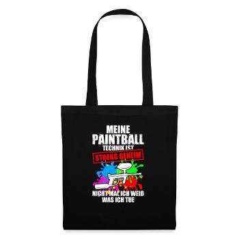 Technique de paintball Gotcha Joueur de paintball - Sac en tissu - noir - Devant