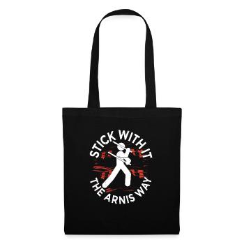 Escrima Kampfsport The Arnis Way - Stoffbeutel - Schwarz - Vorne
