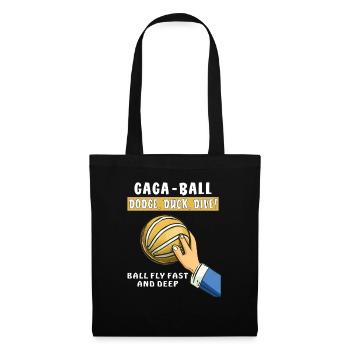 voelkerball gaga ball - Stoffbeutel - Schwarz - Vorne