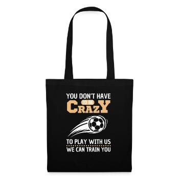 Funny Soccer Saying Soccer Design - Tote Bag - black - Front