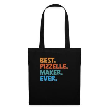Pizzelle Waffle - Italian Waffles - Tote Bag - black - Front