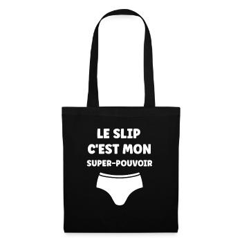 Slip - Sac en tissu - noir - Devant