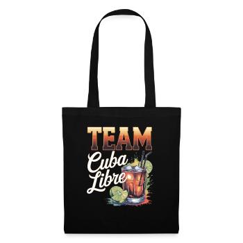 Cocktail Barkeeper Team Cuba Libre - Stoffbeutel - Schwarz - Vorne