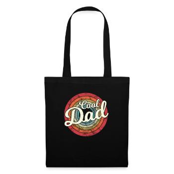 Cool Dad Meilleur père de son fils fille pour la fête des pères - Sac en tissu - noir - Devant