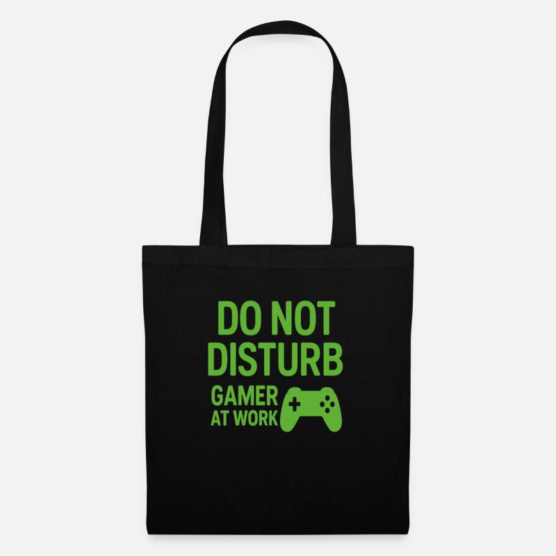 Do Not Disturb - Gamer At Work - Stoffbeutel - Schwarz