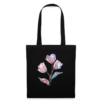 Tulpe - Stoffbeutel - Schwarz - Vorne