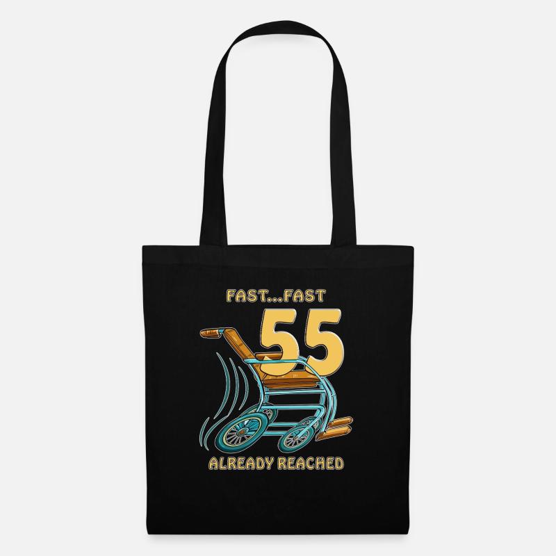 BIRTHDAY FAST...FAST 55 ALREADY REACHED - Stoffbeutel - Schwarz