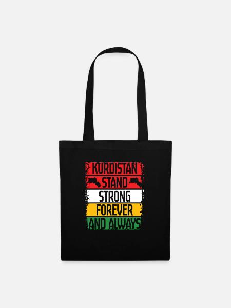 Kurdistan Stand Strong Kurde Kurden - Stoffbeutel - Schwarz