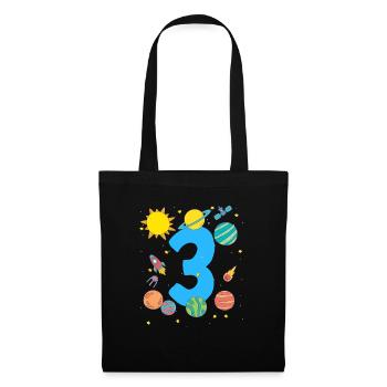Space Adventure for Birthday Girl - Tote Bag - black - Front