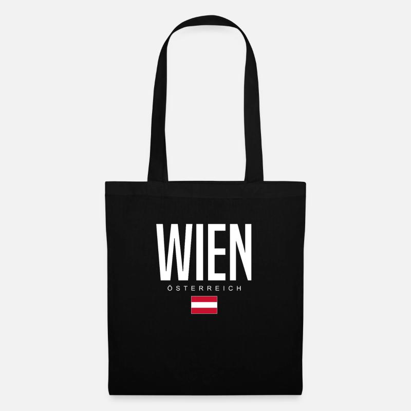 Wien Österreich - Stoffbeutel - Schwarz