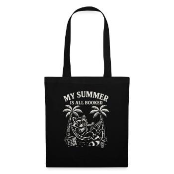 Mon été est complet - Book Lovers - Sac en tissu - noir - Devant