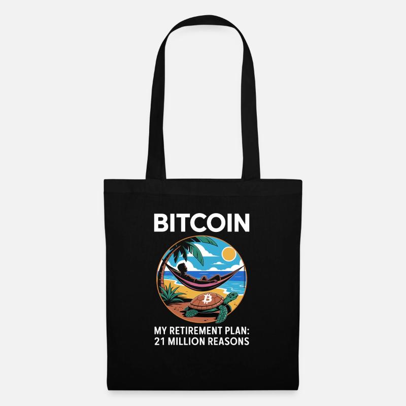 Bitcoin - Stoffbeutel - Schwarz