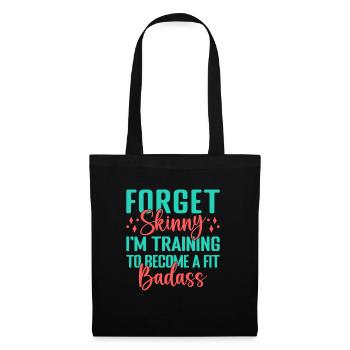 Fitness Motivation Bodybuilder Fit Badass - Sac en tissu - noir - Devant