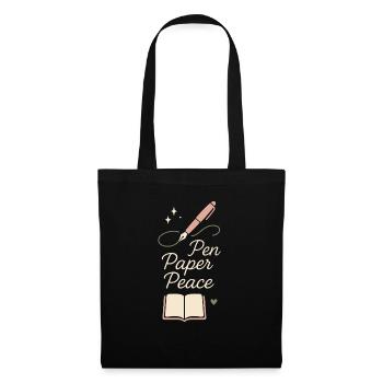 Tenue d’un journal Esthétique Planificateur créatif Écriture de vie - Sac en tissu - noir - Devant