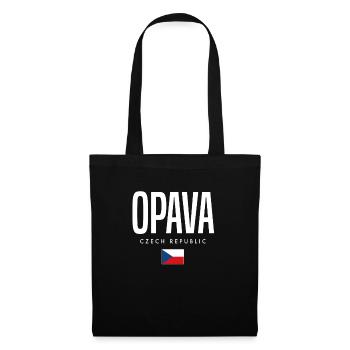 Opava Tschechien - Stoffbeutel - Schwarz - Vorne