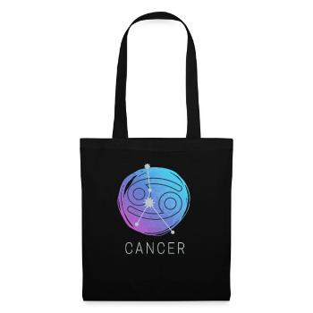 Horoscope du zodiaque Cancer Signe du zodiaque - Sac en tissu - noir - Devant