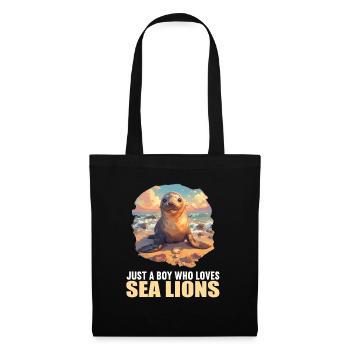 Lions de mer Lion de mer - Sac en tissu - noir - Devant