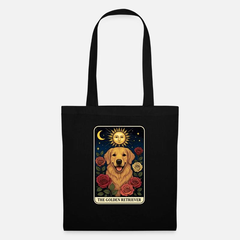 Golden Retriever - Stoffbeutel - Schwarz