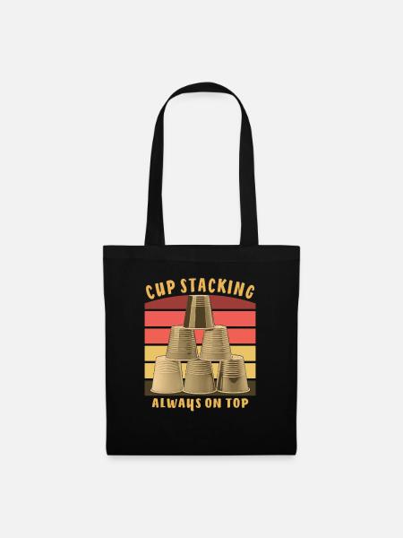 CUP STACKING ALWAYS ON TOP - Stoffbeutel - Schwarz