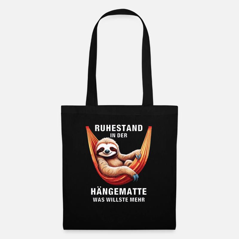 RUHESTAND IN DER HÄNGEMATTE - Stoffbeutel - Schwarz