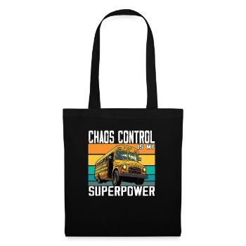 Chaos Transport Schulbusfahrer - Stoffbeutel - Schwarz - Vorne