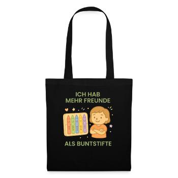 I have more friends than crayons in the - Tote Bag - black - Front