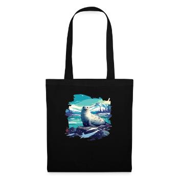 Joints, Phoque - Sac en tissu - noir - Devant
