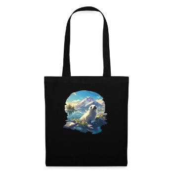 Joints, Phoque - Sac en tissu - noir - Devant