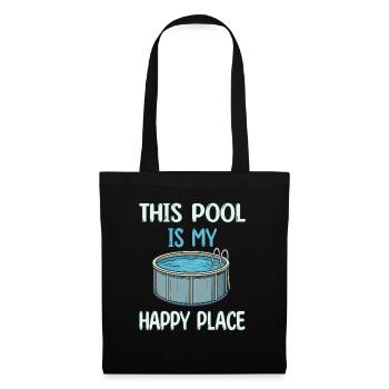This Pool is my Happy Place - Pool Swimming - Tote Bag - black - Front