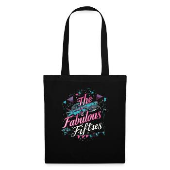 Fifties 1950s Car Music - Tote Bag - black - Front