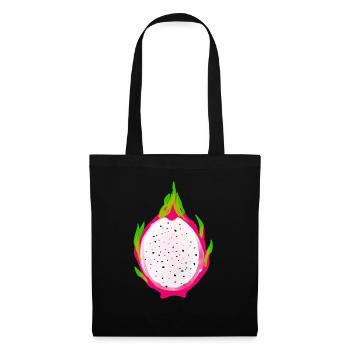 Drachenfrucht Kostüm Obst Frucht Drachen-Früchte - Stoffbeutel - Schwarz - Vorne