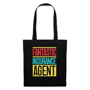 Insurance Agent Fantastic Agent Funny Insurance - Stoffbeutel - Schwarz - Vorne