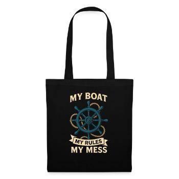 Mon bateau Mes règles Mon Chaos Nautique - Sac en tissu - noir - Devant
