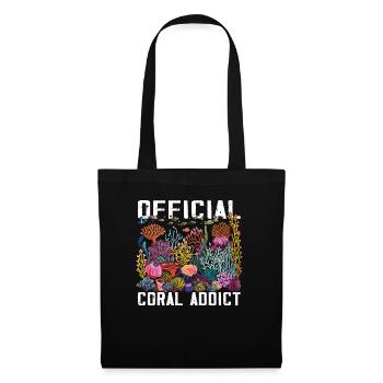 Aquarium Aquarist Coral Fragging - Tote Bag - black - Front