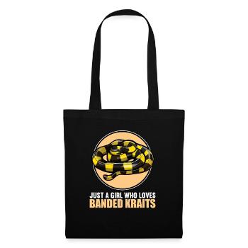 Banded Krait Gebänderter Krait - Tote Bag - black - Front