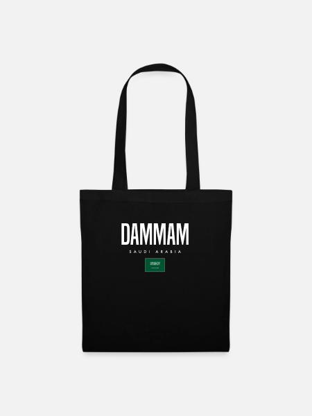 Dammam Saudi-Arabien - Stoffbeutel - Schwarz