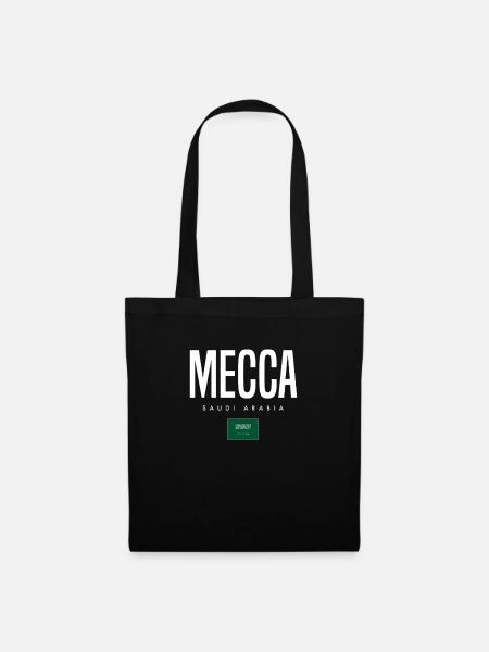 Mecca Saudi-Arabien - Stoffbeutel - Schwarz