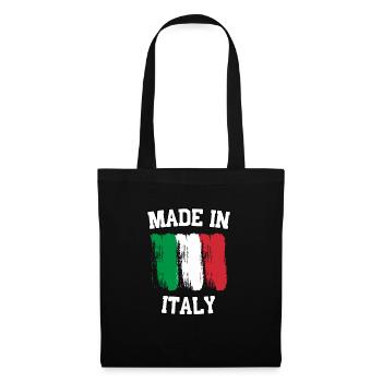 Made in Italy - Stoffbeutel - Schwarz - Vorne