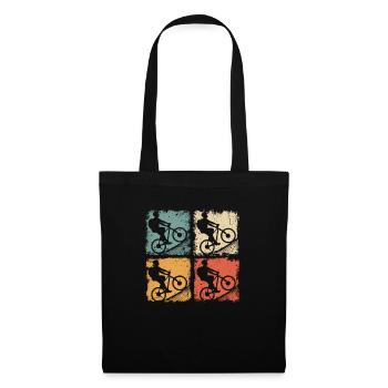 Mountain Bike MTB Uphill Bike Cycling Fun - Tote Bag - black - Front