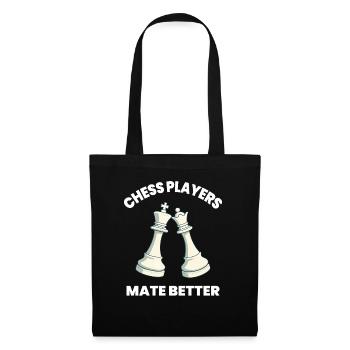 Chess Player Mate Better Board Game - Tote Bag - black - Front