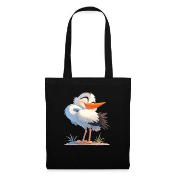 Cigognes Cigognes - Sac en tissu - noir - Devant