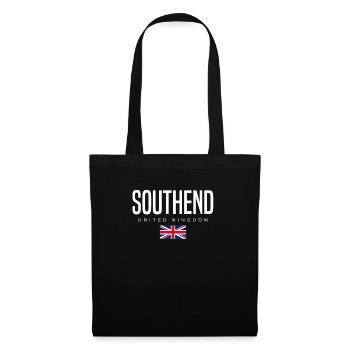 Southend England Großbritannien - Stoffbeutel - Schwarz - Vorne