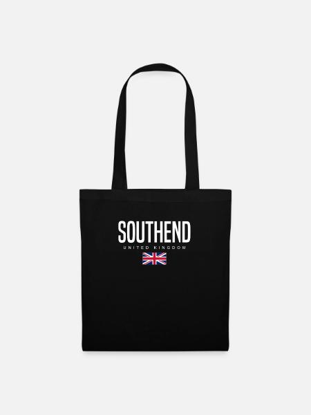 Southend England Großbritannien - Stoffbeutel - Schwarz
