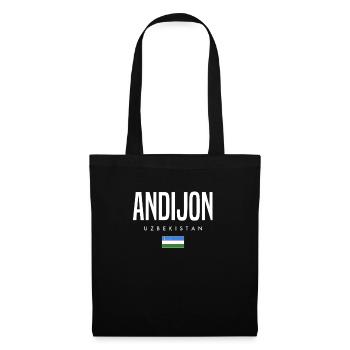 Andijon Usbekistan - Stoffbeutel - Schwarz - Vorne