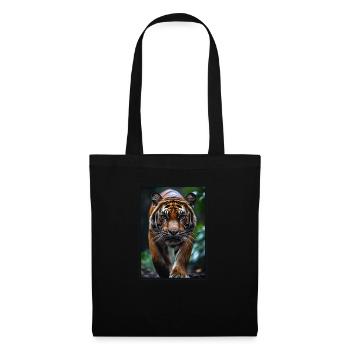 Sumatra-Tiger - Stoffbeutel - Schwarz - Vorne