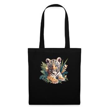 Sumatra-Tiger - Stoffbeutel - Schwarz - Vorne