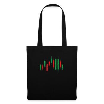 Stock Market Shares Capital Market Money Wall Street Trading - Tote Bag - black - Front