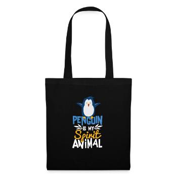 Penguin is My Spirit Animal Cute T-Shirt - Tote Bag - black - Front